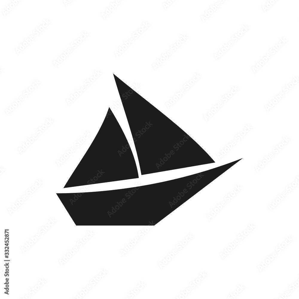 Ship outline icon isolated. Symbol, logo illustration for mobile concept and web design.