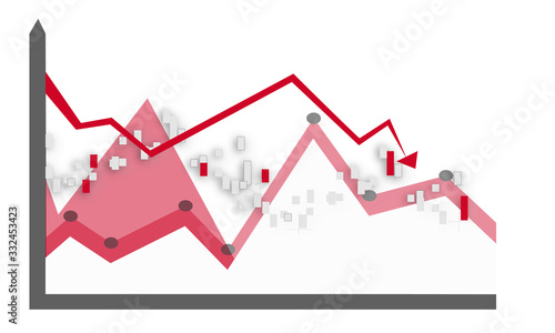 Börse Aktien Markt Crash Pfeil Rot Abwärts Business Geldmarkt Kapitalmarkt Rezession