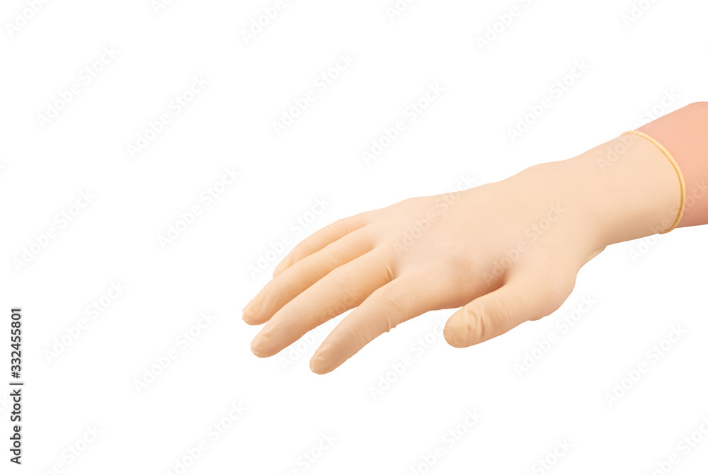 Viewing gloves, latex sterile, neoprene, yellow Viewing gloves, latex sterile, neoprene, yellow