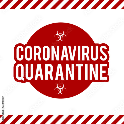 Stop Coronavirus COVID-2019 on blue background. Virus 2019-nCoV cells.