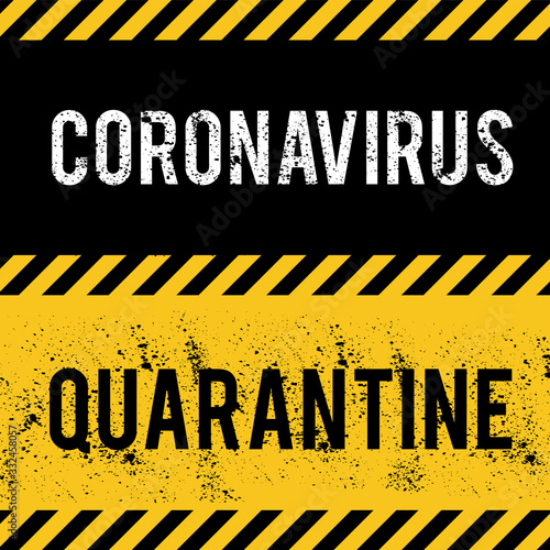 Stop Coronavirus COVID-2019 on blue background. Virus 2019-nCoV cells.