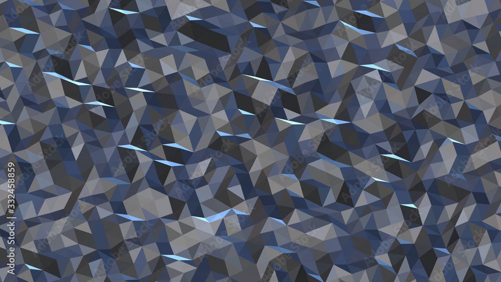Obraz premium Abstract polygonal background, Slate Gray geometric vector