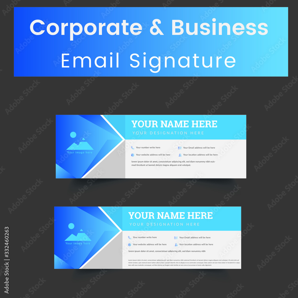 Latest Corporate And Business Email Signature Template Design Latest Corporate And Business Email Signature Template Design