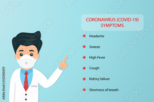 Doctor showing signs of coronavirus symptoms