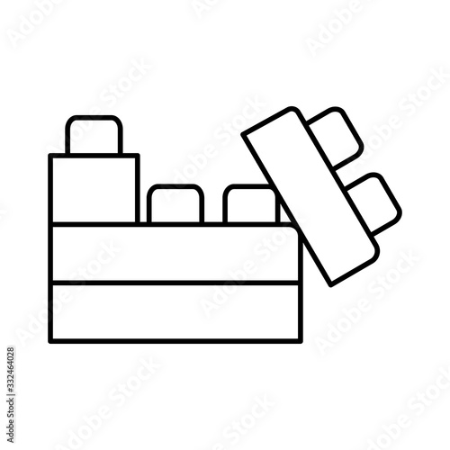Lacing, toy icon. Simple line, outline vector elements of child for ui and ux, website or mobile application