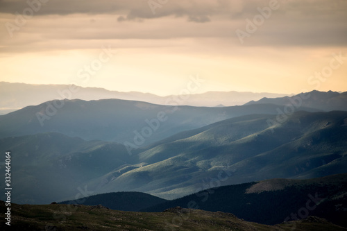 Sunrise over Mount Evans