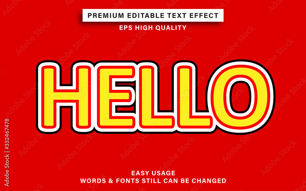 hello text effect hello text effect
