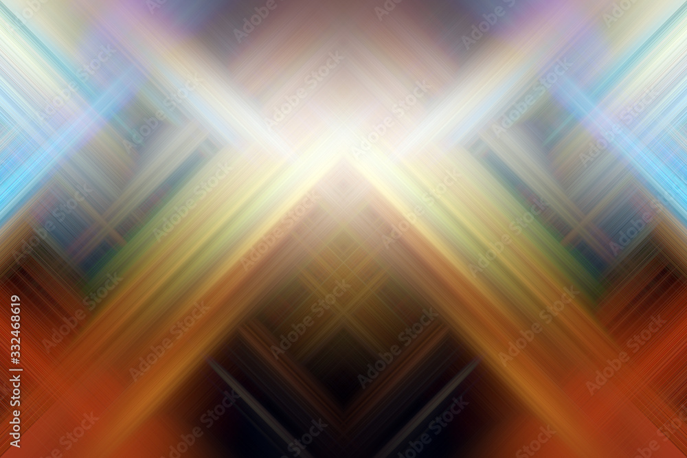 Straight abstract symmetrical beams of light crossing each other. Straight abstract symmetrical beams of light crossing each other.