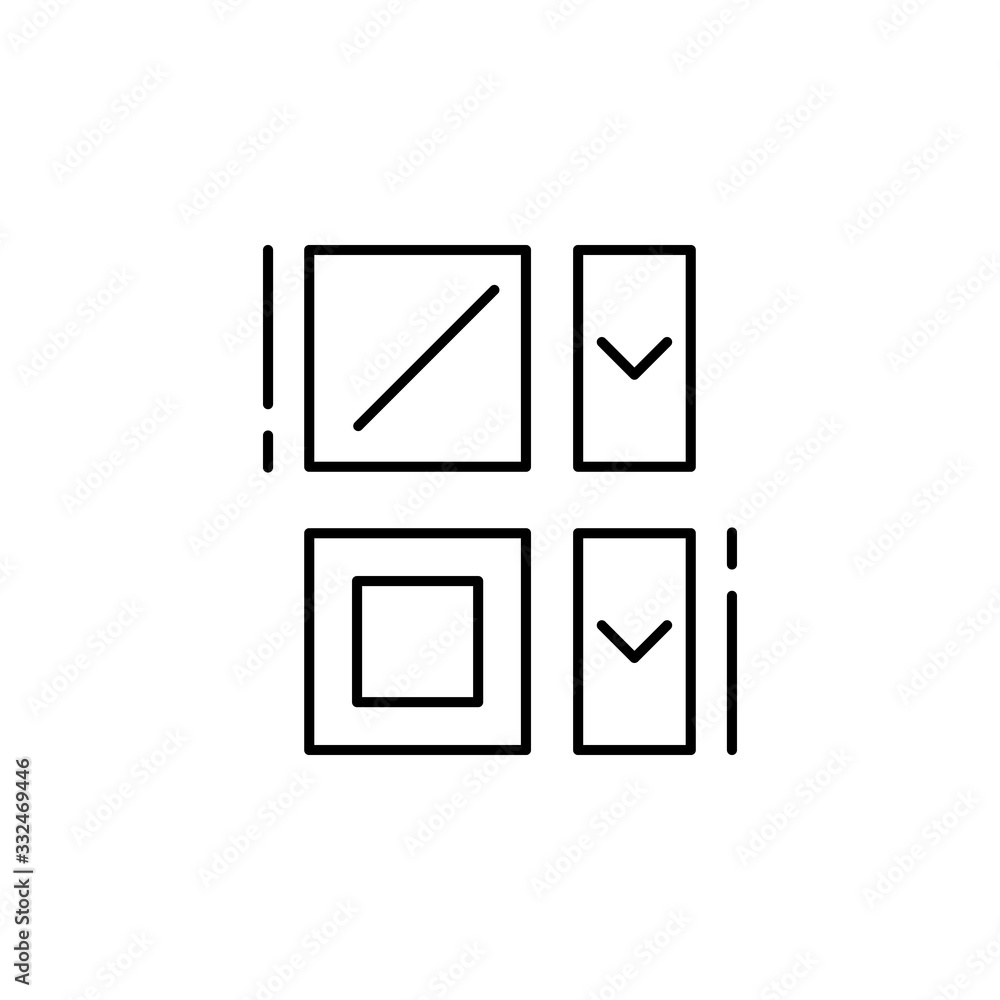 Fill icon. Simple line, outline vector elements of design tools for ui and ux, website or mobile application Fill icon. Simple line, outline vector elements of design tools for ui and ux, website or mobile application