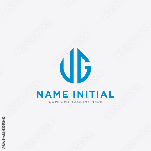 logo design inspiration for companies from the initial letters of the VG logo icon. -Vector