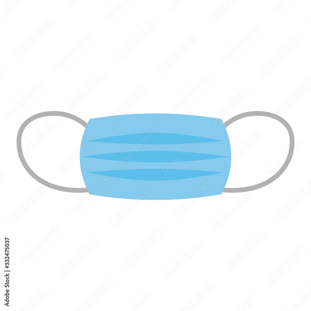 Medical mask vector icon isolated. Medical mask vector icon isolated.