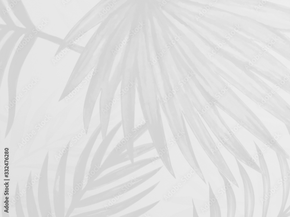 Obraz premium Beautiful abstract color gray and white leaves marble on black background, black white granite tiles floor on white background, love gray leaves banners graphics, art mosaic decoration, white flowers