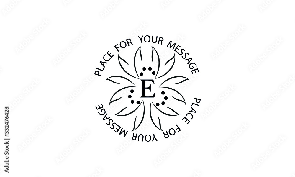Elegant floral monogram with the letter E. Exquisite, ornamental calligraphic logo for business sign, restaurant, royalty, boutique, cafe, hotel. Elegant floral monogram with the letter E. Exquisite, ornamental calligraphic logo for business sign, restaurant, royalty, boutique, cafe, hotel.