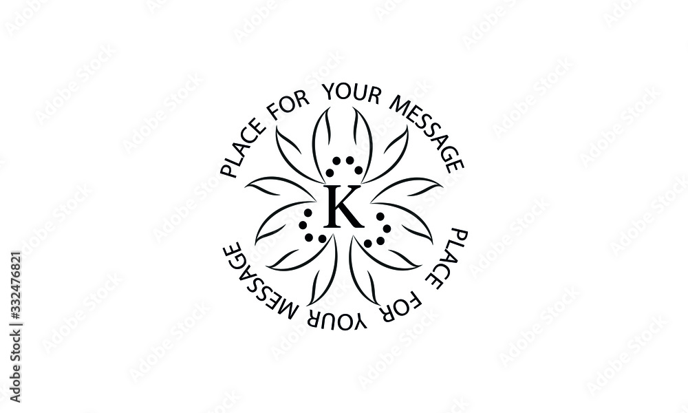 Elegant floral monogram with the letter K. Exquisite, ornamental calligraphic logo for business sign, restaurant, royalty, boutique, cafe, hotel. Elegant floral monogram with the letter K. Exquisite, ornamental calligraphic logo for business sign, restaurant, royalty, boutique, cafe, hotel.