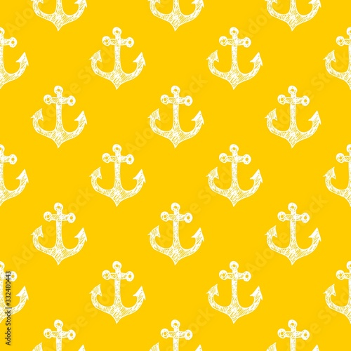 Seamless nautical pattern with retro anchors. Design element for websites  wallpapers  birthday card  scrapbooking  fabric print  pattern textile print   baby shower invitation. 