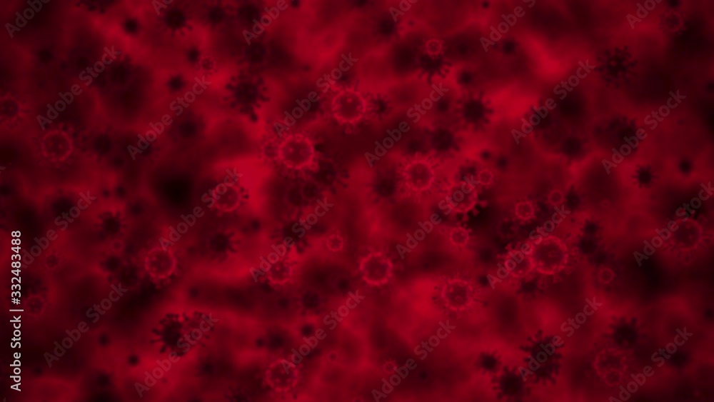 abstract motion graphics - moving virus cells (loop) abstract motion graphics - moving virus cells (loop)