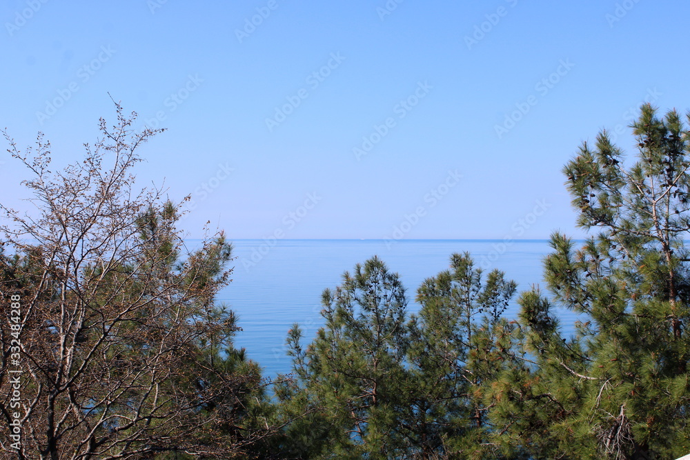 Black sea in Abkhazia. Black sea in Abkhazia.