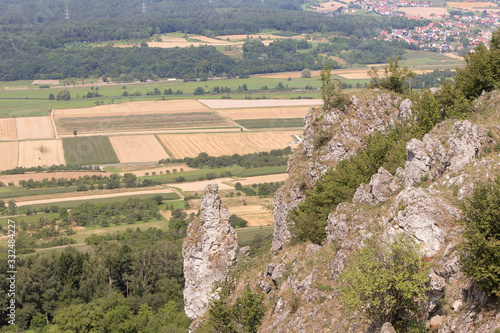 Blick vom Walberla in Franken, Bayern, Deutschland photo