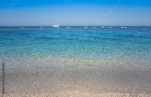 Clear azure coloured sea water, Sardinia, Italy