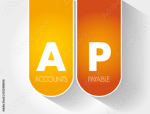 AP - Accounts Payable acronym, business concept background