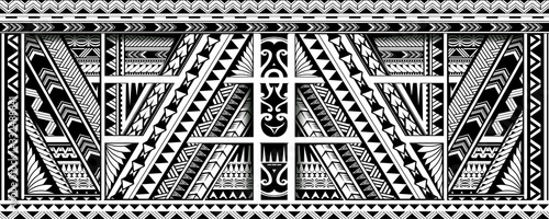 Canvastavla Maori style ornament