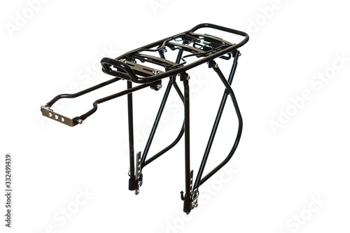 Urban bike rack on isolated white background