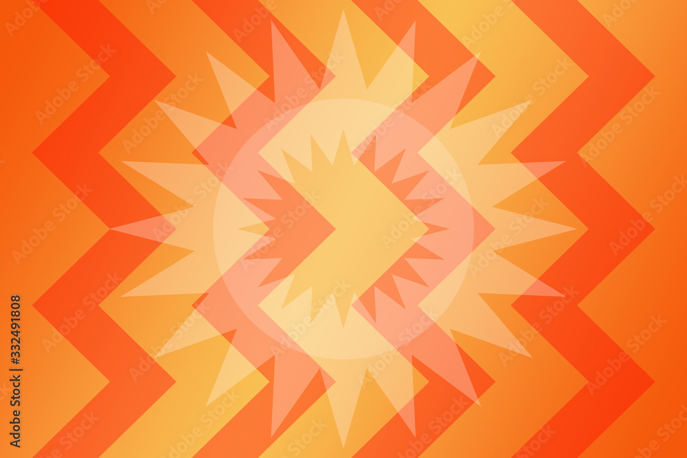 Fototapeta premium abstract, orange, yellow, light, sun, red, illustration, design, color, backgrounds, graphic, bright, summer, wallpaper, art, sunlight, energy, glow, hot, backdrop, blur, space, texture, pattern