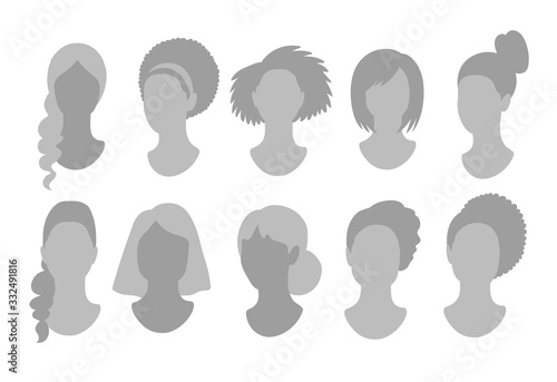 Profile pictures avatars vector set
