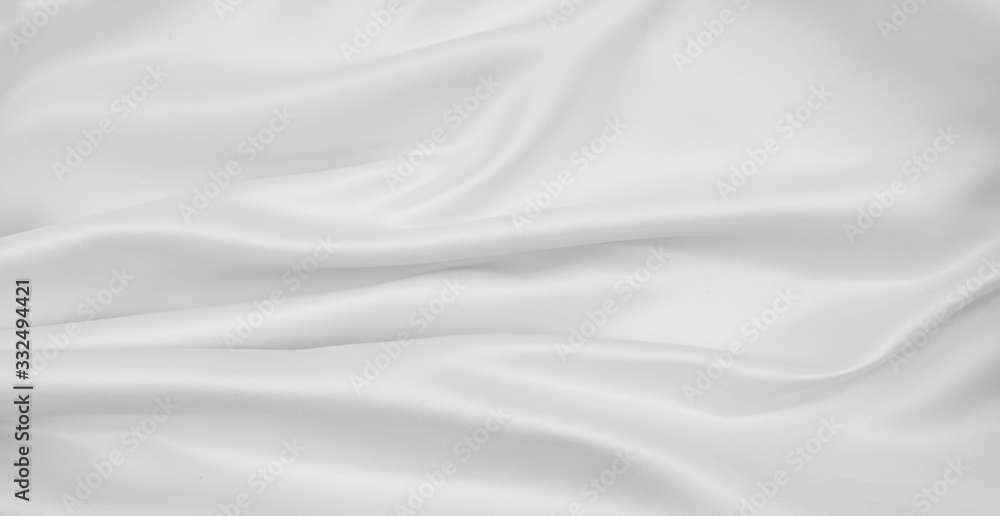 White silk fabric lines background