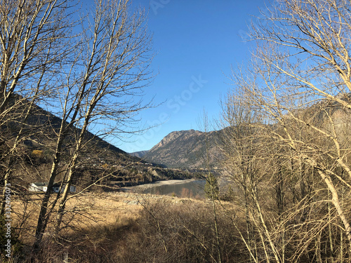 A view of Fraser River in Lillooet, British Columbia, Canada photo