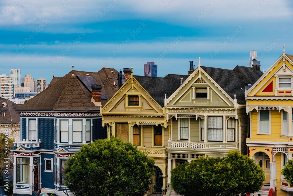painted Ladies on the hill of San Francisco