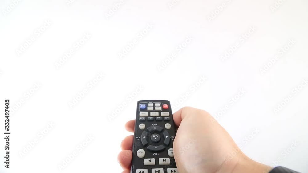 Turning on a TV with a remote control Turning on a TV with a remote control