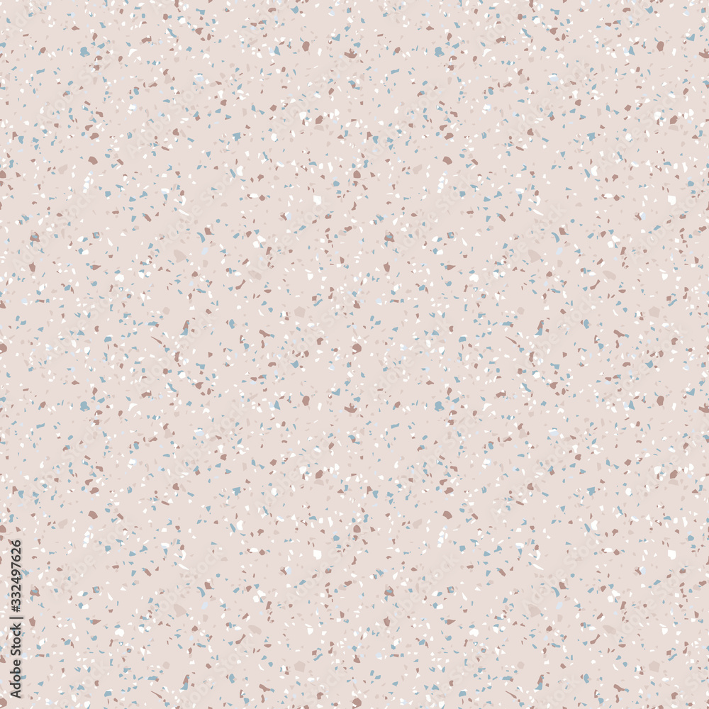 Terrazzo marble flooring seamless pattern. Vector texture of mosaic ...