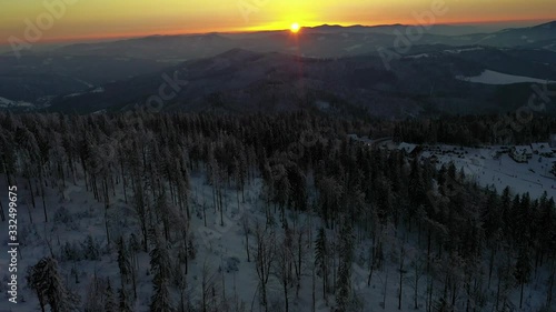 Szczyrk- Zachód Słońca- Beskidy photo