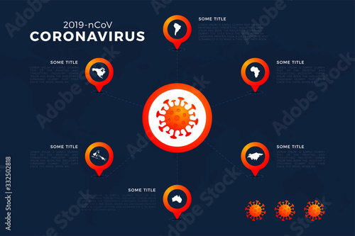 Covid-19, Covid 19 map with infographic report worldwide globally. Coronavirus disease 2019 situation update worldwide. Maps infographic area show situation in the world