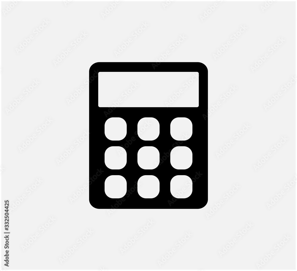 Calculator icon vector logo template Calculator icon vector logo template