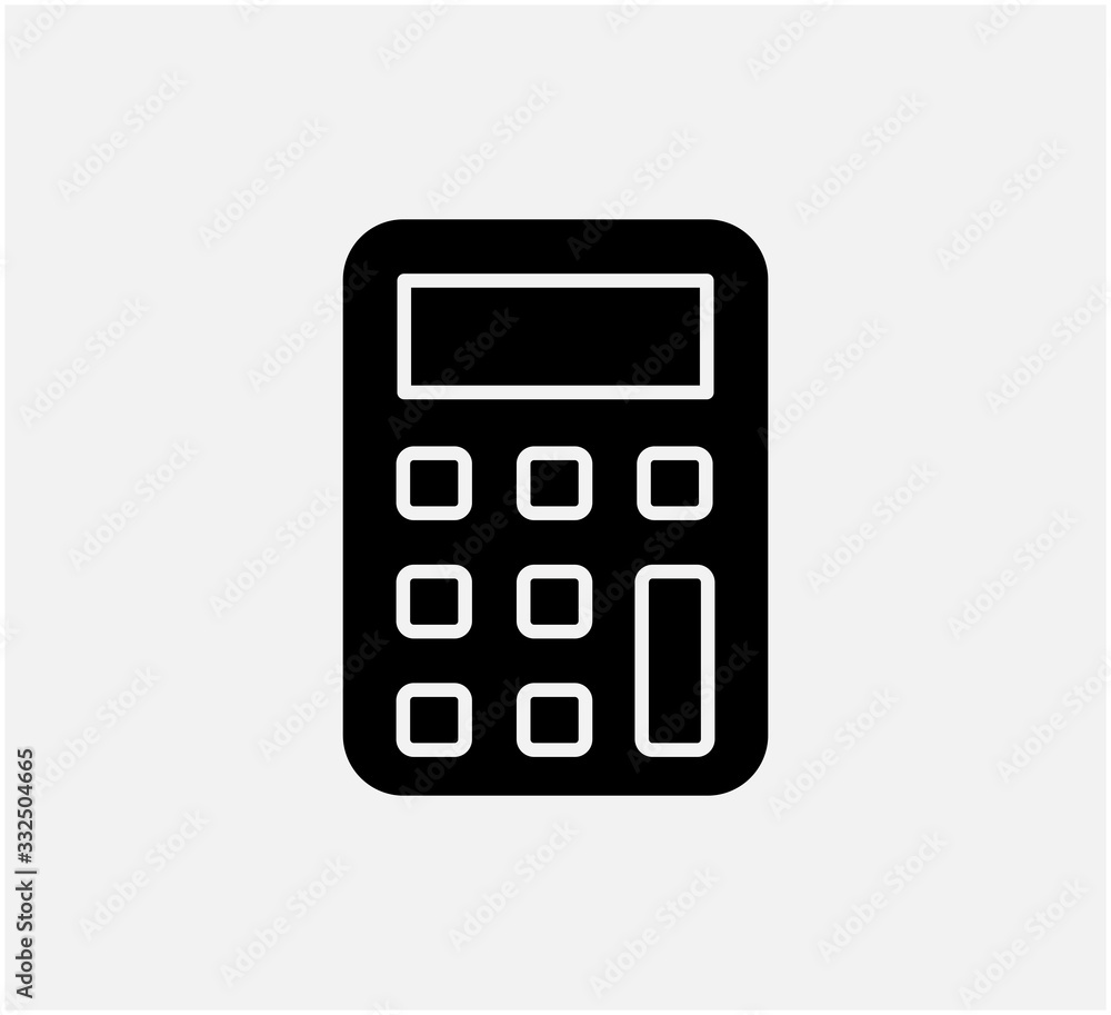 Calculator icon vector logo template Calculator icon vector logo template