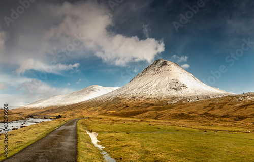 Stunning panorama, view of Scottish landscape, Highlands, Scotland
