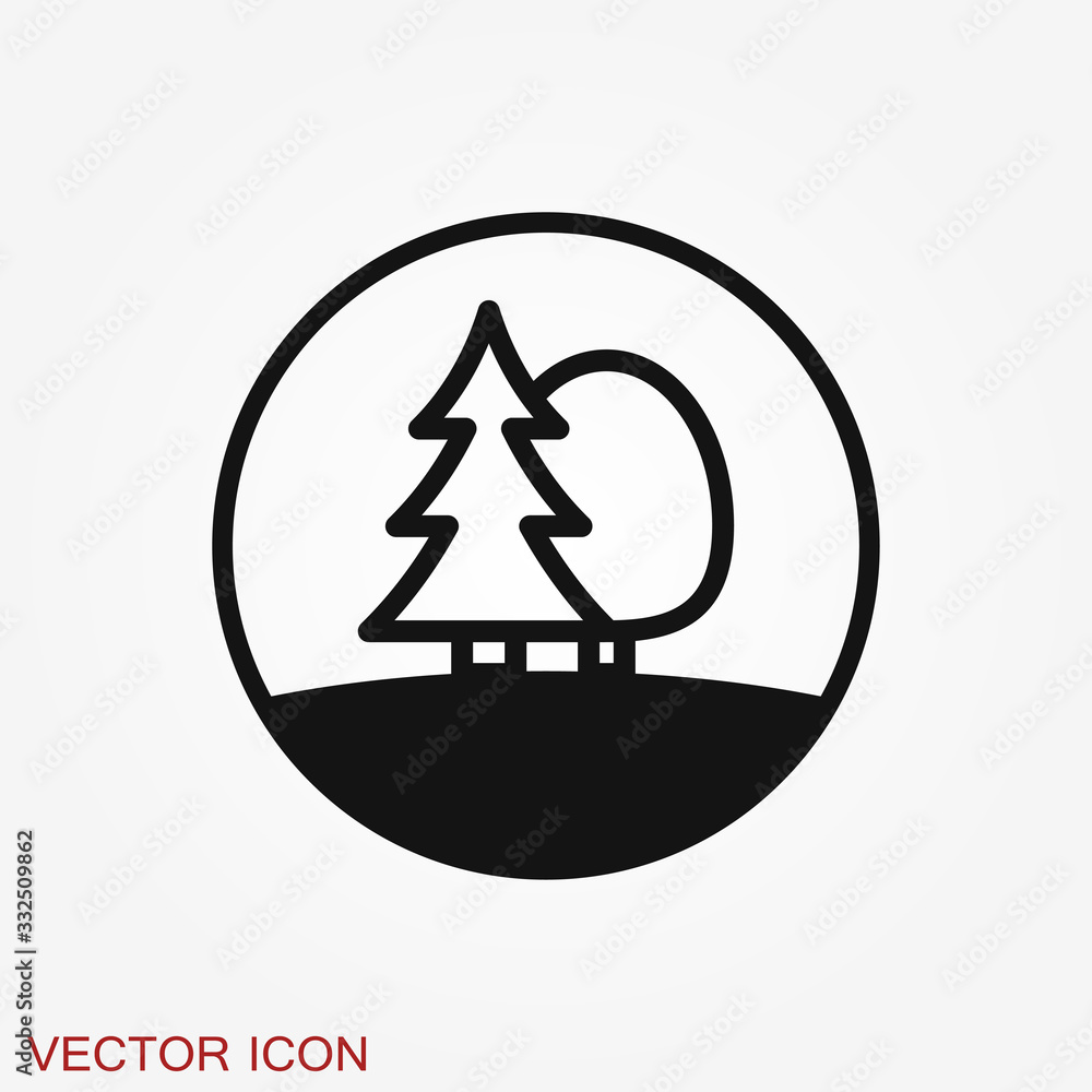 Park vector icon isolated on background. Ecology symbol Park vector icon isolated on background. Ecology symbol