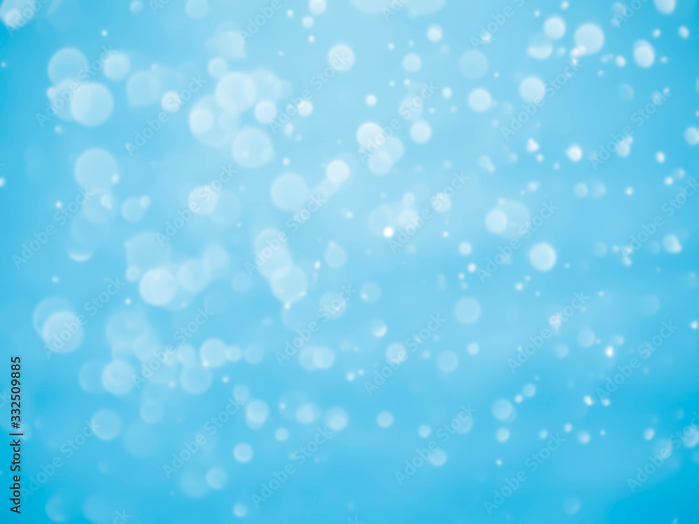 abstract blue sky background with blur bokeh light.