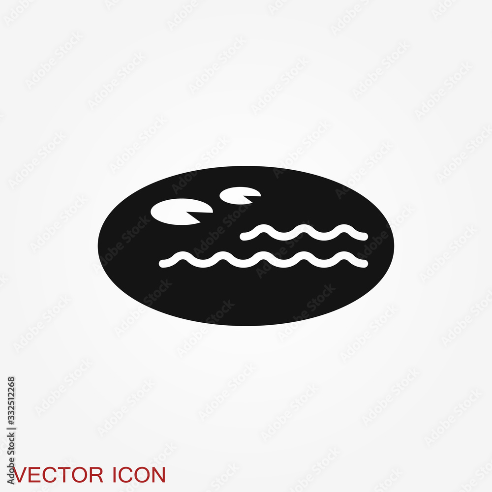 Pond icon illustration isolated vector sign symbol Pond icon illustration isolated vector sign symbol