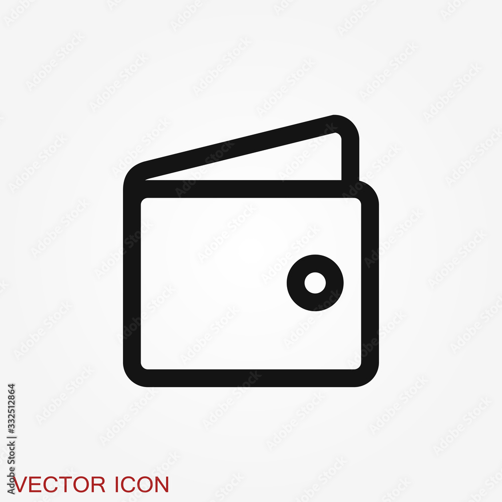 Purse vector icon. Wallet symbol for your web site design, logo, app, UI. Purse vector icon. Wallet symbol for your web site design, logo, app, UI.