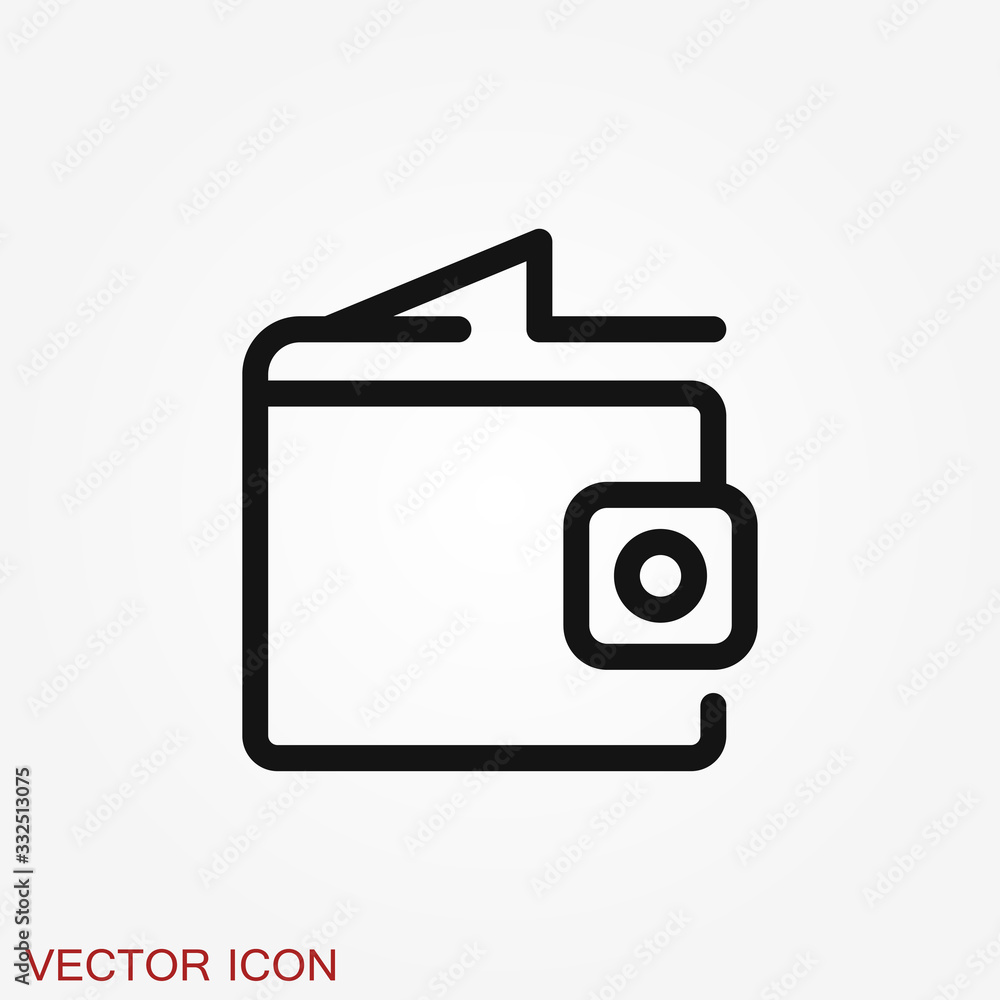Purse vector icon. Wallet symbol for your web site design, logo, app, UI. Purse vector icon. Wallet symbol for your web site design, logo, app, UI.