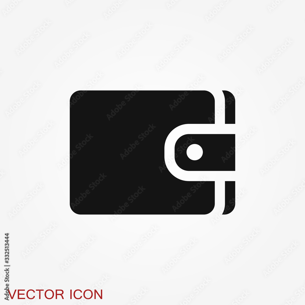 Purse vector icon. Wallet symbol for your web site design, logo, app, UI. Purse vector icon. Wallet symbol for your web site design, logo, app, UI.