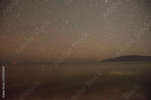 island at night