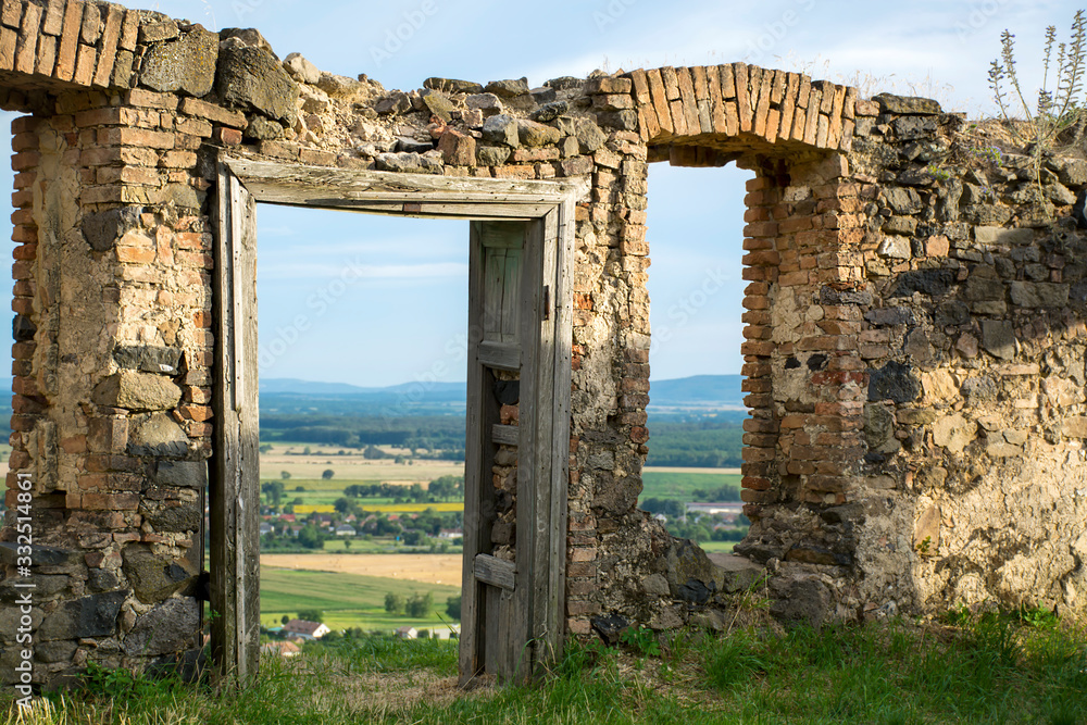 Fototapeta premium Ruin of old house,Hungary