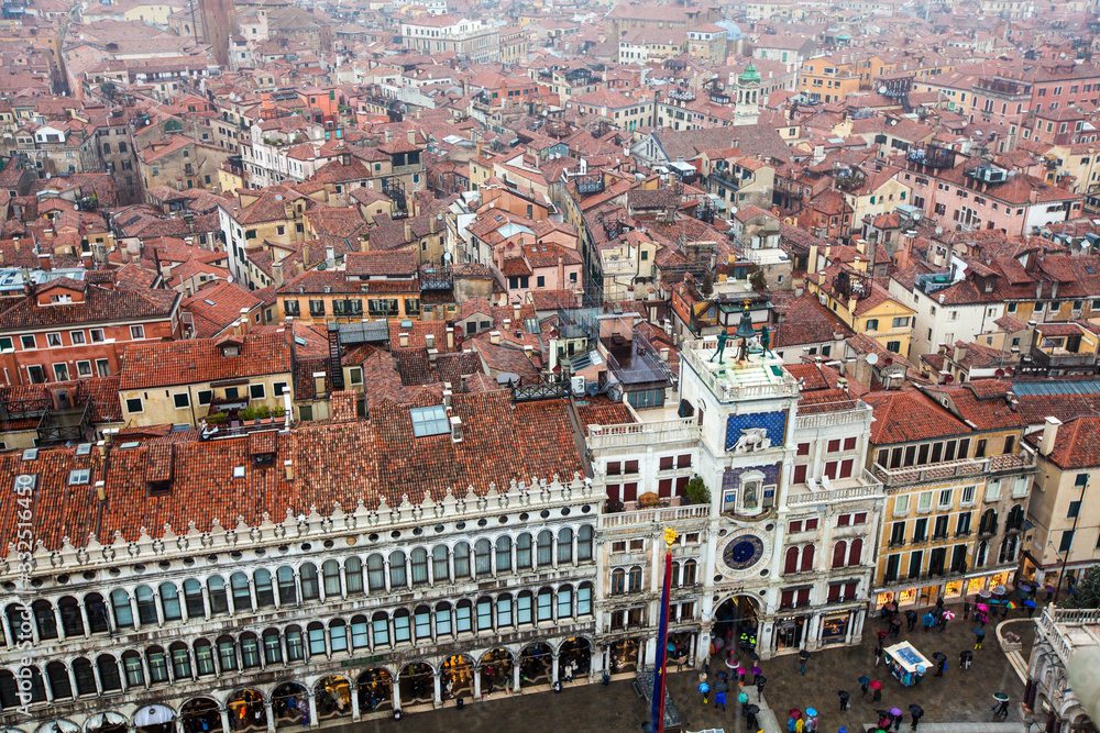 A Top View from St Mark's Campanile, Venice, Italy