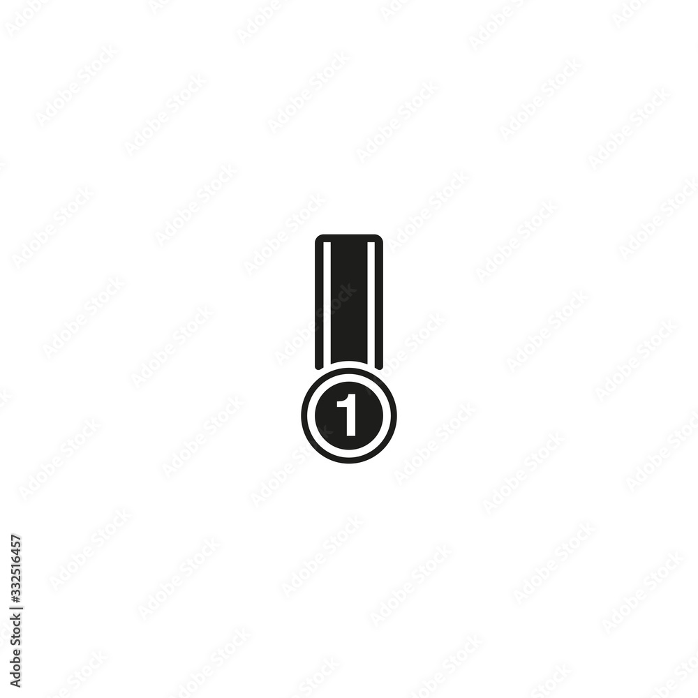 Medal flat icon vector Medal flat icon vector