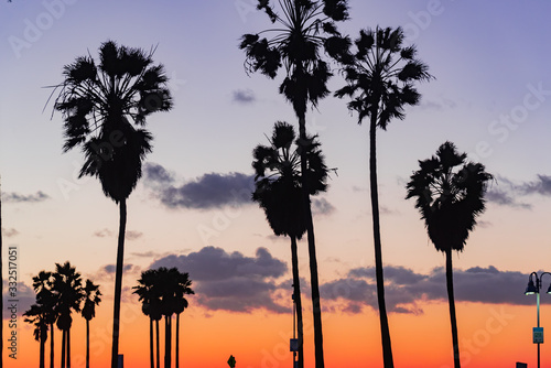 sunset un Venice Beach California