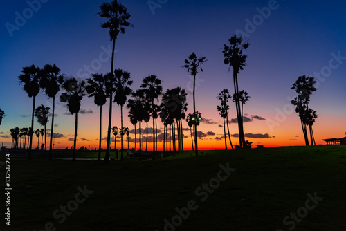 sunset un Venice Beach California